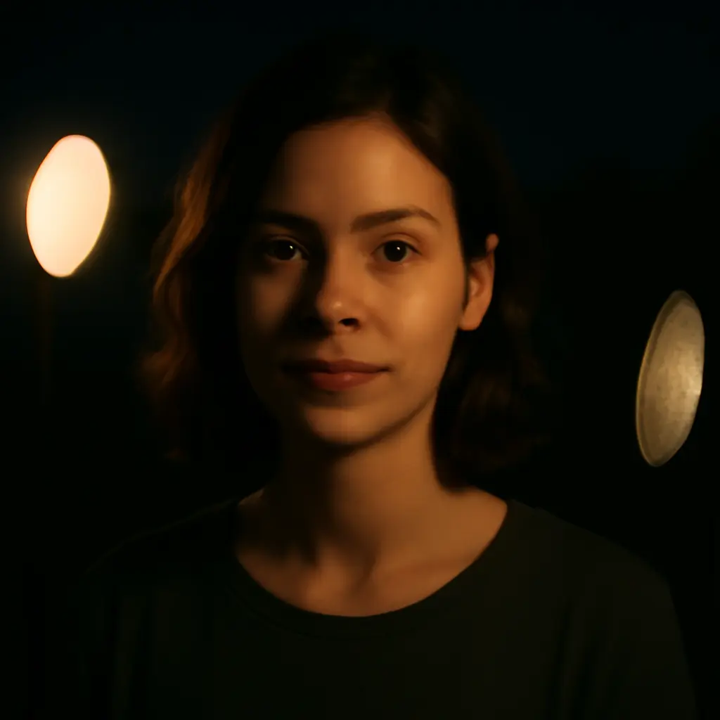 Portrait lighting setup diagram Simple diagram of a subject with key and fill light in low light